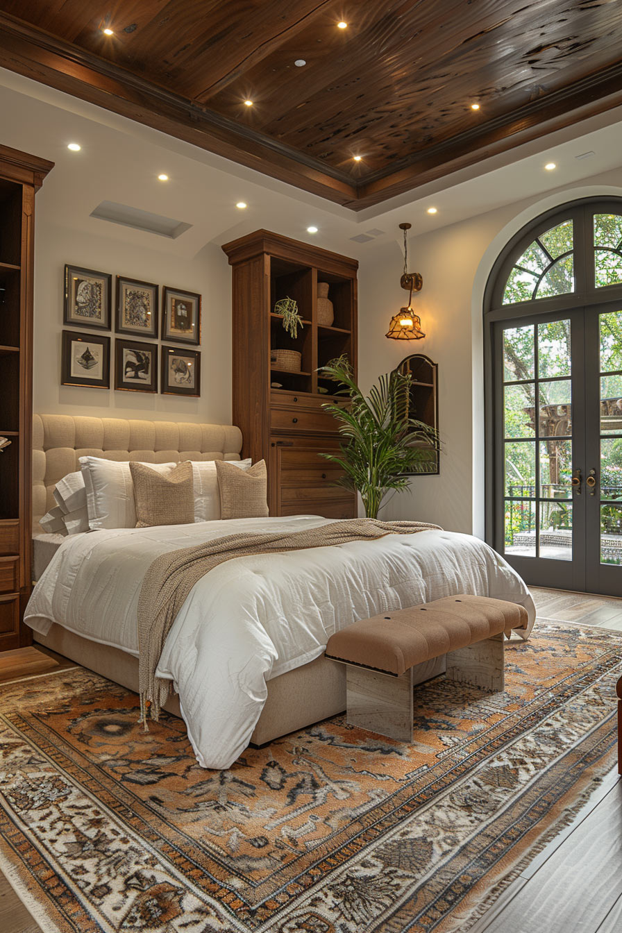 spanish-colonial main bedroom