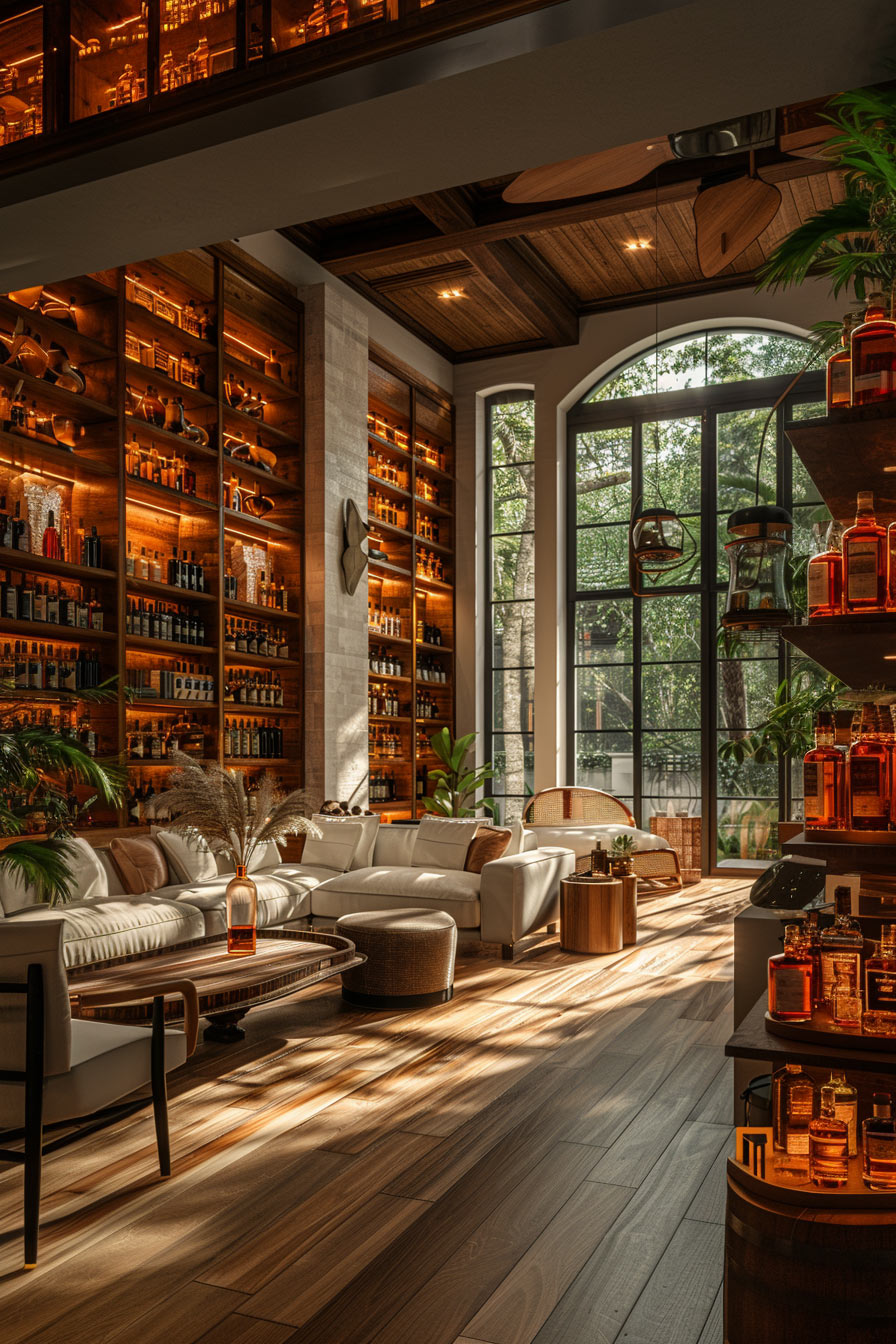 spanish-colonial whiskey room