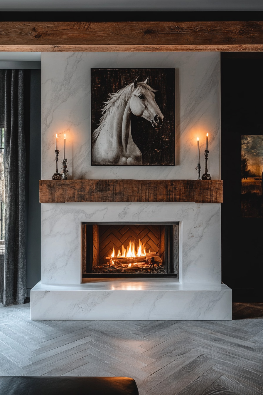 light horse fireplace design