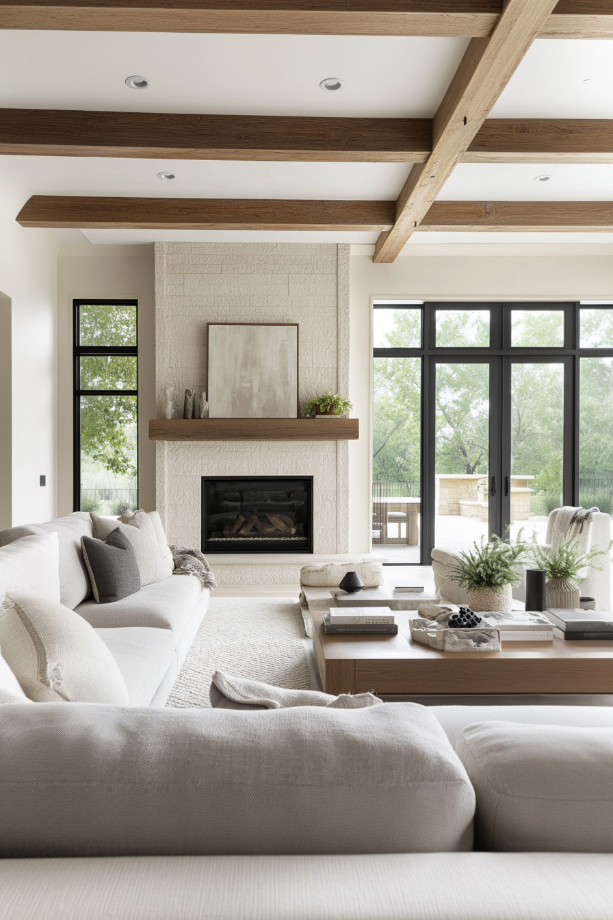 gray-wood-ceiling-wood-beams