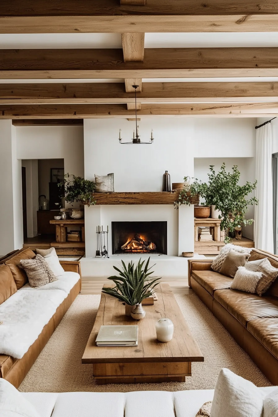 light-ash-wood-beams-ceiling-living-room-design