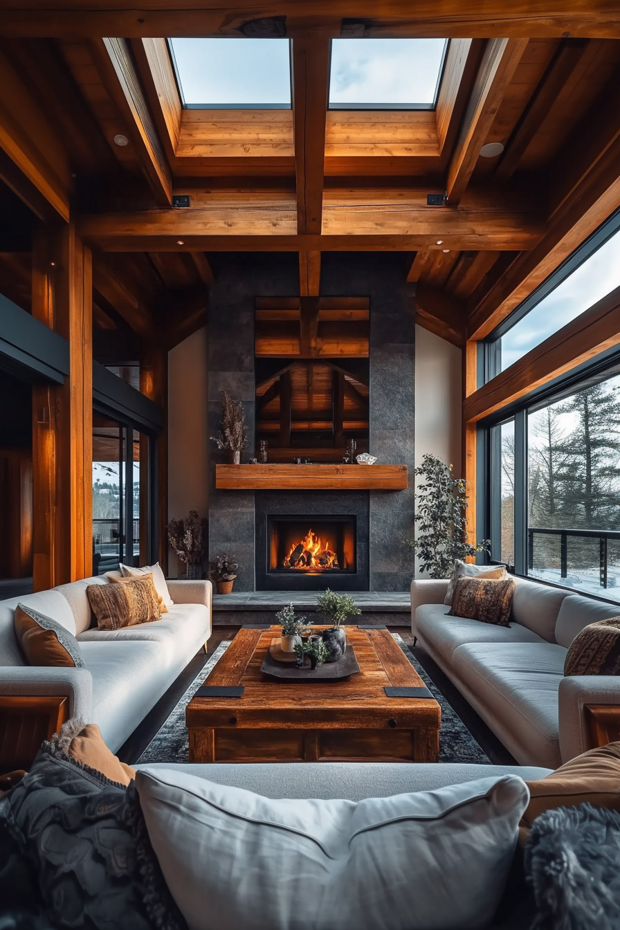 luxury-wood-beams-on-ceiling-living-room-design