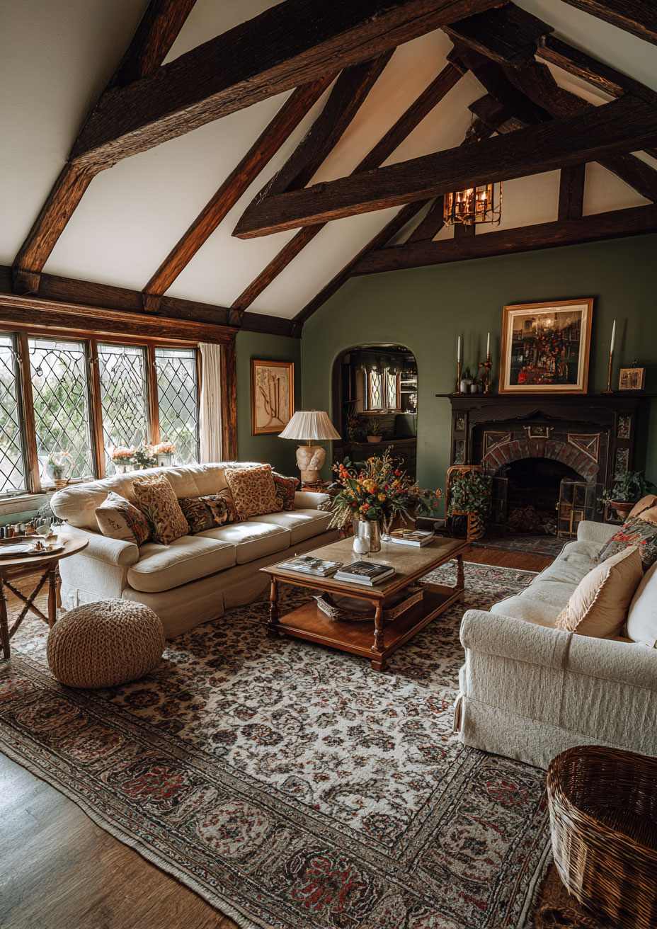 vaulted-ceilings-farmhouse-master-suite